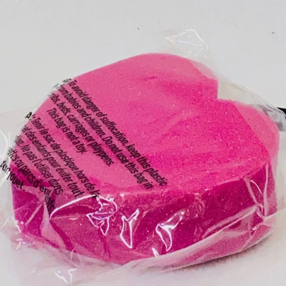 PINK Victoria's Secret PINK HEART DOG Shower Sponge Loofah Foam Strap